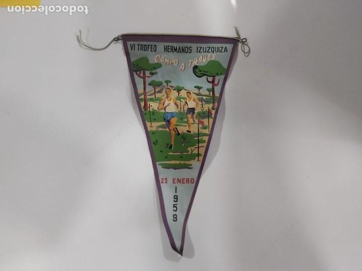 Collection pennants: BANDERIN ANTIGUO DE TROFEO HERMANOS IZUQUIZA