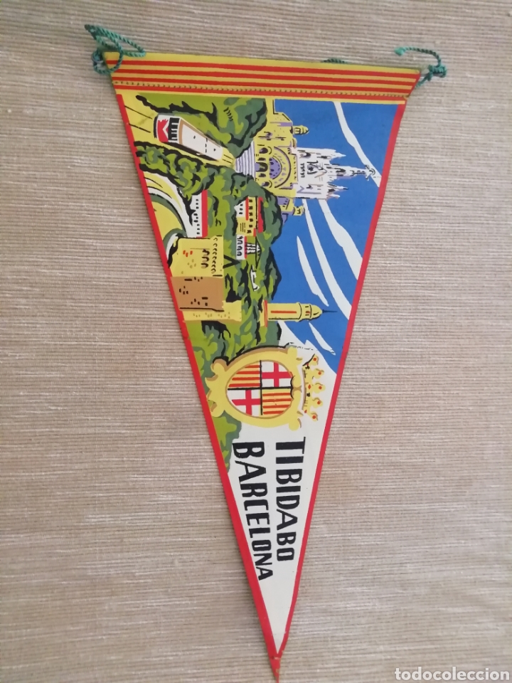 Galhardetes de cole&ccedil;&atilde;o: Banderin antiguo del Tibidabo Barcelona