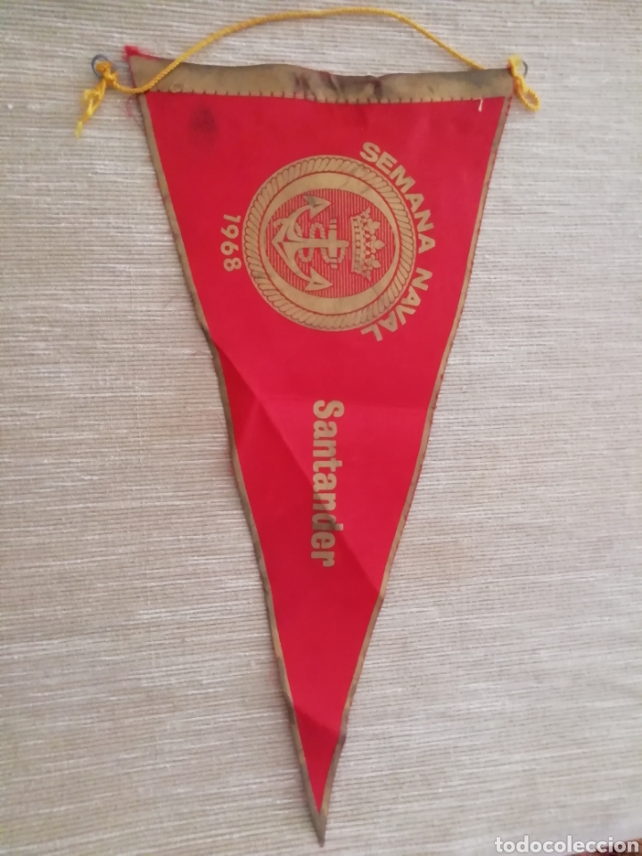 Galhardetes de cole&ccedil;&atilde;o: Banderin Santander 1958 semana naval