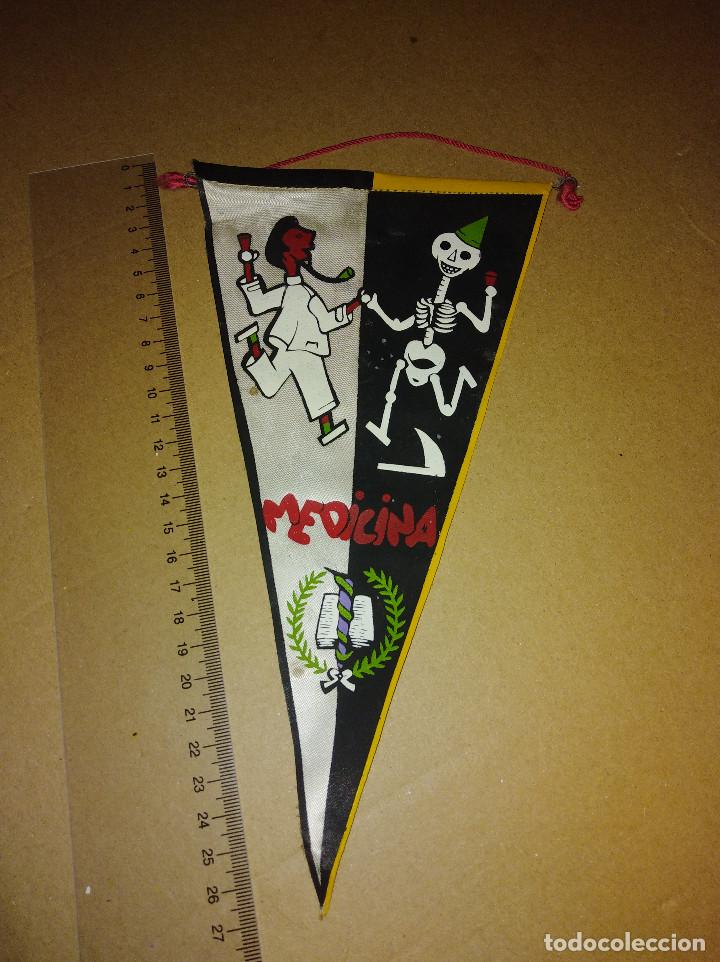 Banderines de colecci&oacute;n: banderin medicina valladolid ver sello parte trasera imagen adicional