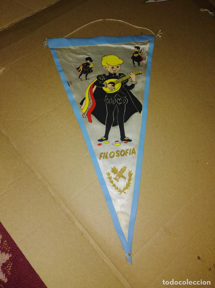 Banderines de colecci&oacute;n: banderin filosofia 36 cm de largo a&ntilde;os 60