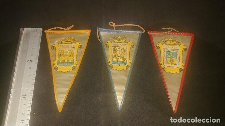 Banderines de colecci&oacute;n: LOTE DE 3 BANDERINES DE PROVINCIAS PONTEVEDRA - ORENSE - Y LUGO TAMA&Ntilde;O PEQUE&Ntilde;O , LEER DESCRIPCION