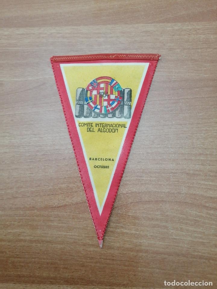 Bandierine di collezione: BANDERIN COMITE INTERNACIONAL DEL ALGODON - BARCELONA OCTUBRE