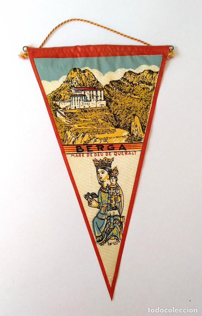 Banderines de colecci&oacute;n: BANDERIN DE BERGA - SANTIARI DE QUERALT - A&Ntilde;O 1970 APROXIMADAMENTE