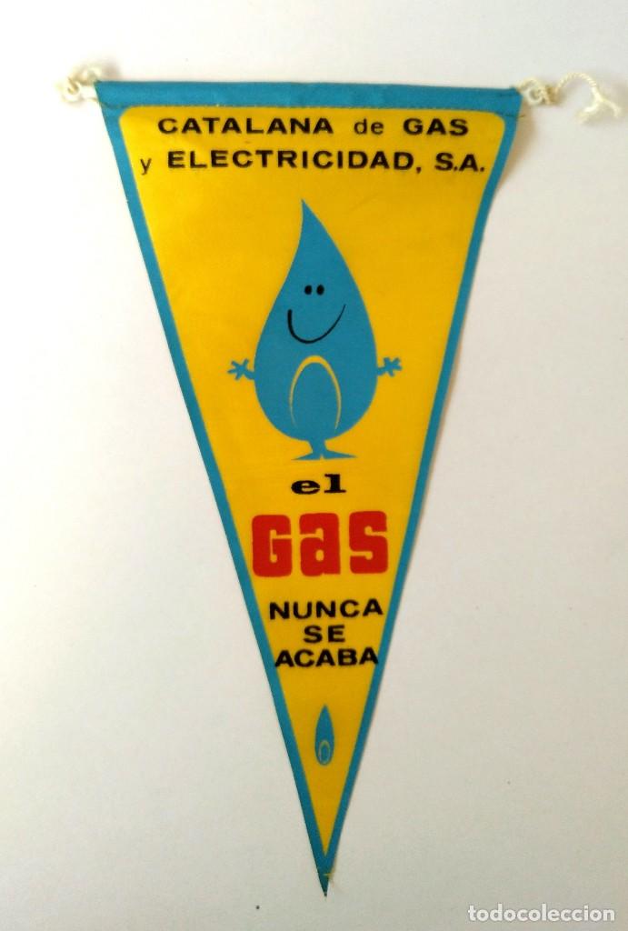Banderines de colecci&oacute;n: BANDERIN PUBLICITARIO - CATALANA DE GAS Y ELECTRICIDAD - A&Ntilde;O 1960-1970