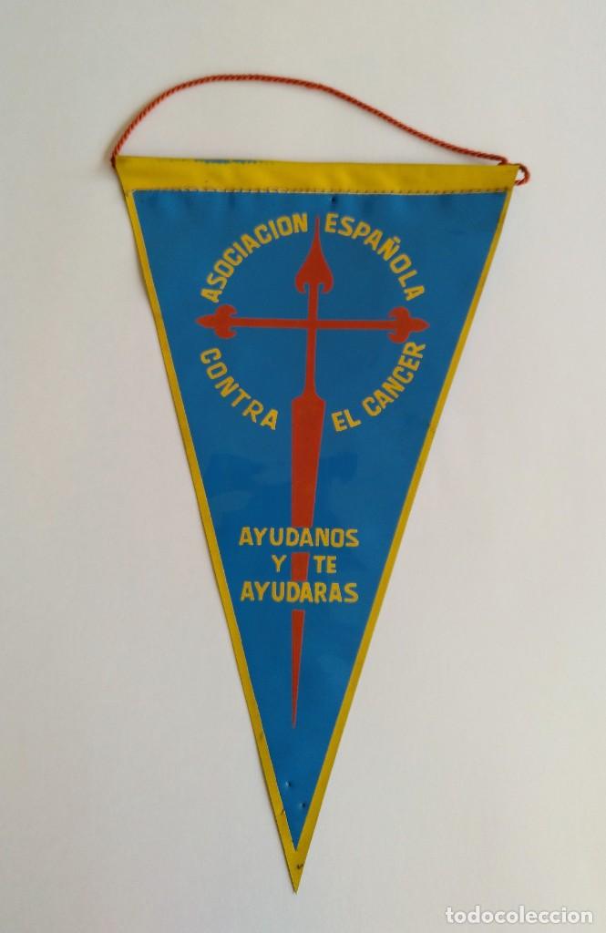 Banderines de colecci&oacute;n: BANDERIN PUBLICITARIO - ASOCIACI&Oacute;N ESPA&Ntilde;OLA CONTRA EL CANCER - A&Ntilde;OS 1960-1970
