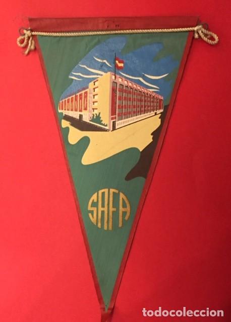 Banderines de colecci&oacute;n: ANTIGUO BANDERIN SAFA EN SEDA 1955