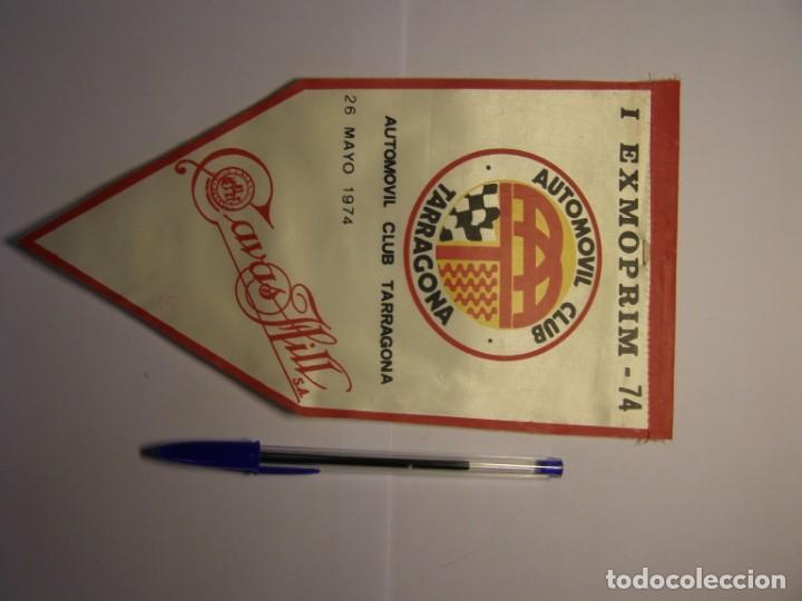 Bandierine di collezione: Bander&iacute;n del Autom&oacute;vil Club TARRAGONA, a&ntilde;o 1974.