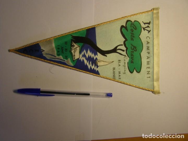 Bandierine di collezione: Bander&iacute;n del campamento BLA-MAR, Blanes, a&ntilde;o 1963. Camping Club Gracia.