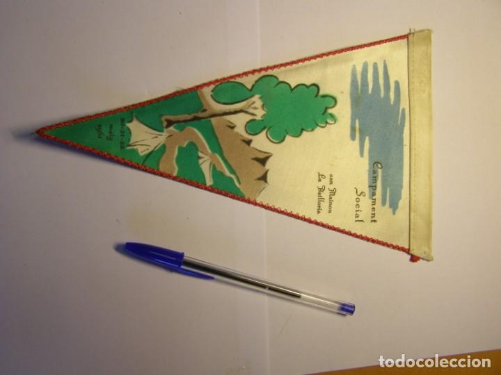 Bandierine di collezione: Bander&iacute;n del campament social, Can Marimon, La Batlloria, a&ntilde;o 1961. Camping Club Gracia.