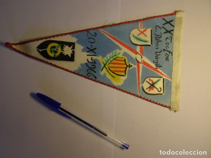 Bandierine di collezione: Bander&iacute;n deL trofeo E. Ribas Virgili. A&ntilde;o 1966. Centre Excursionista de Gracia.