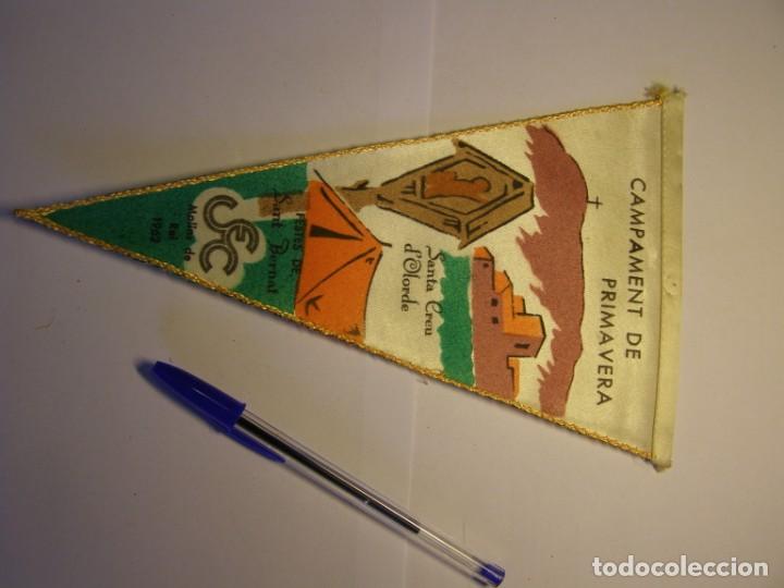 Fanions de collection: Bander&iacute;n campamento de primavera. A&ntilde;o 1963. Santa Creu D'Olorde, Centre Excursionista Gracia.