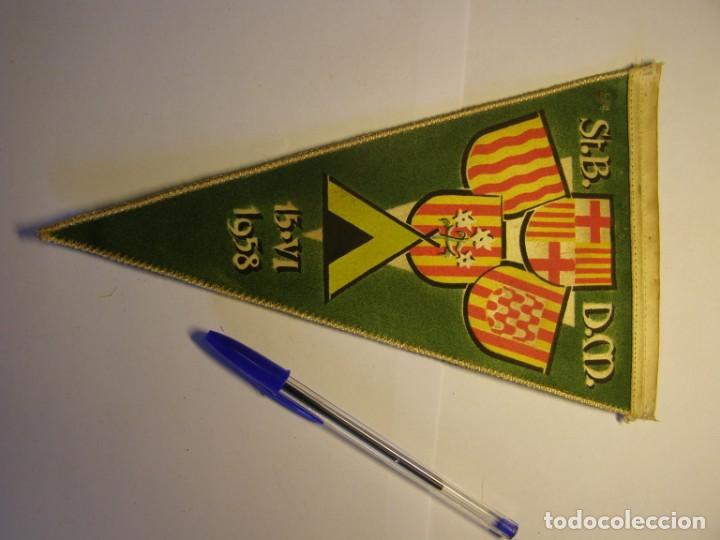 Fanions de collection: Bander&iacute;n campamento. A&ntilde;o 1958. Sant Benet, Centre Excursionista Gracia.