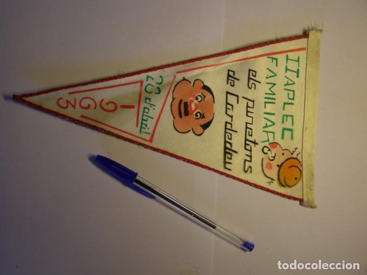 Fanions de collection: Bander&iacute;n aplec familiar, Cardedeu. A&ntilde;o 1963. Club Excursionista Gracia.