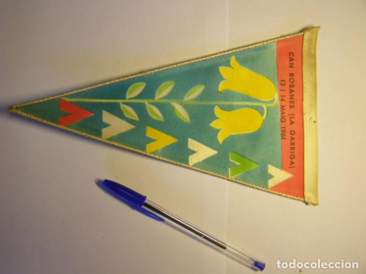 Fanions de collection: Bander&iacute;n campamento Can Rosanes, La Garriga. A&ntilde;o 1961. Club Excursionista Gracia.