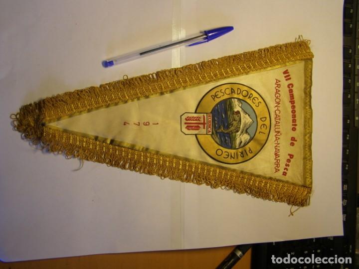 Galhardetes de cole&ccedil;&atilde;o: Bander&iacute;n campeonato de pesca, Pescadores del Pirineo. A&ntilde;os 1974.