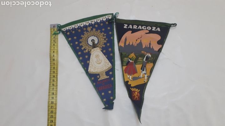 Bandierine di collezione: Lote 2 bander&iacute;n Zaragoza