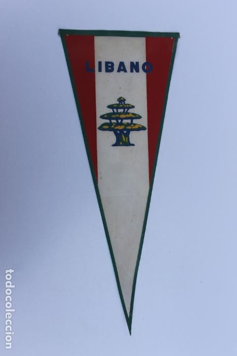 Banderines de colecci&oacute;n: ANTIGUO BANDERIN LIBANO - Foto 1