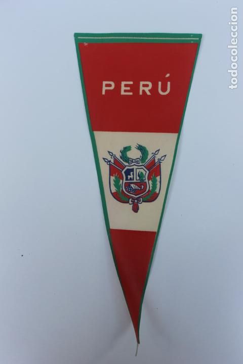 Galhardetes de cole&ccedil;&atilde;o: ANTIGUO BANDERIN PERU. A&Ntilde;OS 60-70