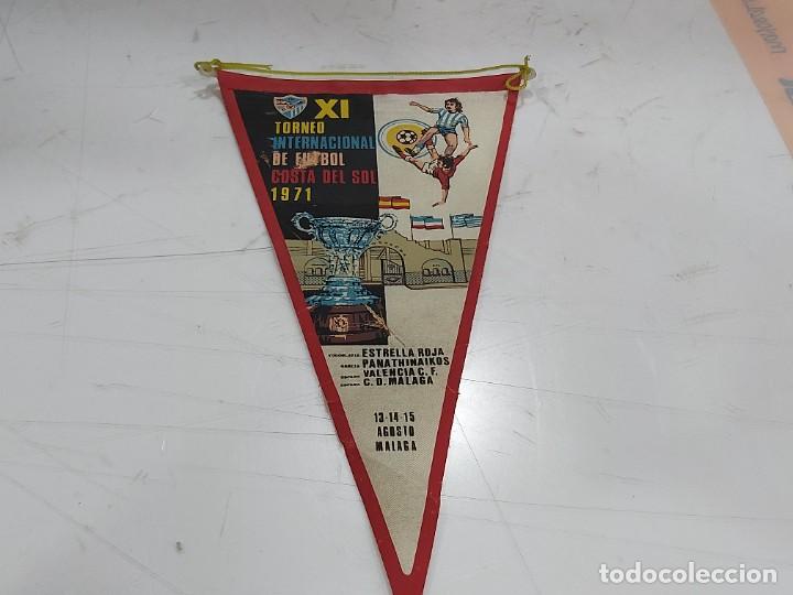 Sammlung von Wimpeln: ANTIGUO BANDERIN FUTBOL TROFEO COSTA DEL SOL ESTRELLA ROJA MALAGA ETC