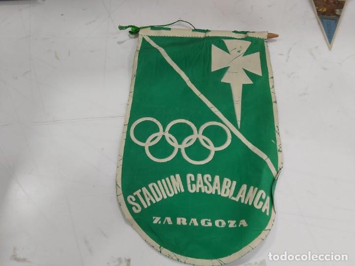 Sammlung von Wimpeln: ANTIGUO BANDERIN STADIUM CASABLANCA ZARAGOZA