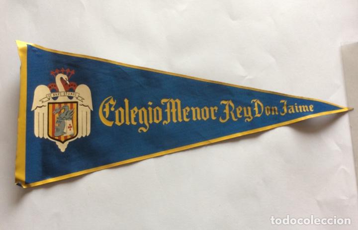 Banderines de colecci&oacute;n: BANDER&Iacute;N DE TELA FALANGE SEU S.E.U. COLEGIO MENOR REY DON JAIME VALENCIA. A&Ntilde;OS 50 o 60
