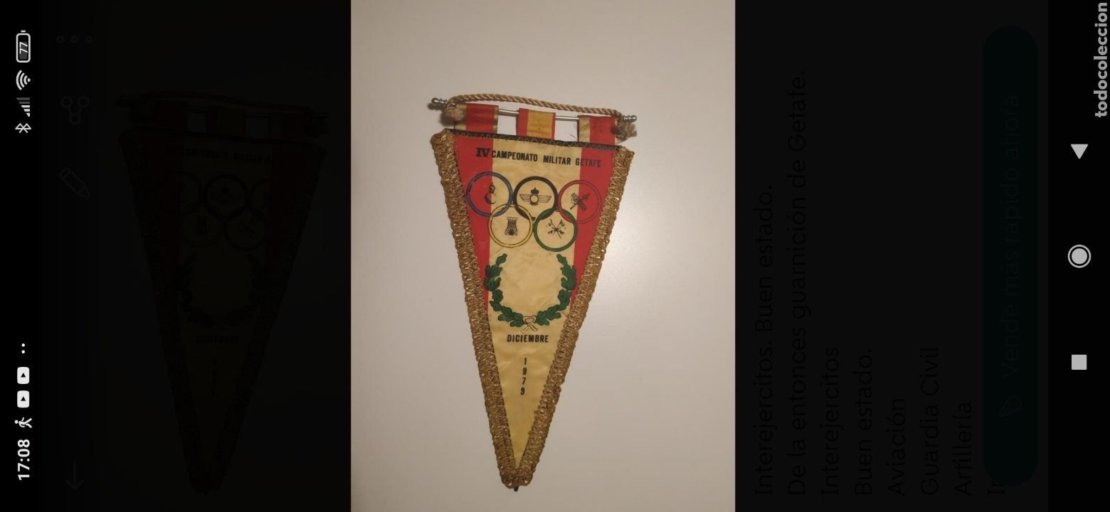 Fanions de collection: Banderin IV Campeonato Militar Getafe 1979