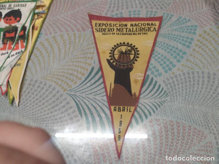 Sammlung von Wimpeln: ANTIGUO BANDERIN EXPOSICION NACIONAL SIDERO METALURGICA MIREN FOTOS