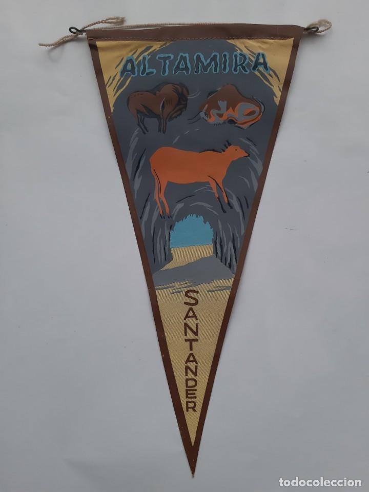 Bandierine di collezione: ANTIGUO BANDERIN DE TELA ALTAMIRA SANTANDER TURISMO