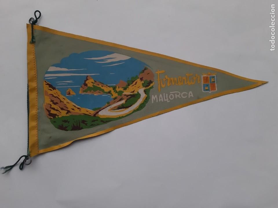 Bandierine di collezione: ANTIGUO BANDERIN DE TELA FORMENTOR MALLORCA TURISMO