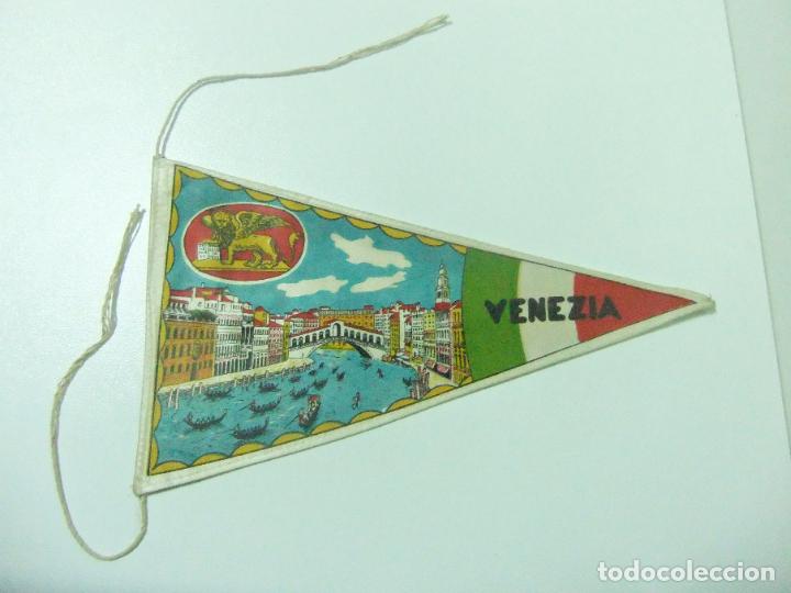 Banderines de colecci&oacute;n: ANTIGUO BANDER&Iacute;N VENEZIA ITALIA - DE TELA VENECIA BANDERA PUENTE RIALTO SAN MARCOS SOUVENIR TURISMO