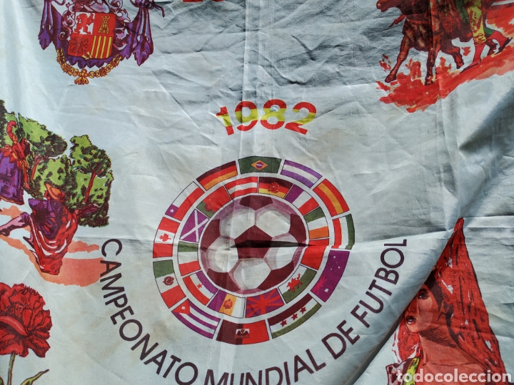 Galhardetes de cole&ccedil;&atilde;o: Pa&ntilde;uelo Espa&ntilde;a 1982 campeonato mundial de f&uacute;tbol de Espa&ntilde;a