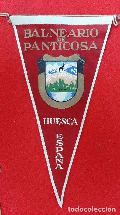 Bandierine di collezione: BANDERIN PUBLICIDAD BALNEARIO DE PANTICOSA HUESCA ANTIGUO ORIGINAL , B2