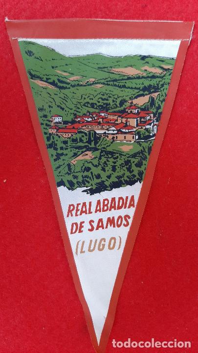 Bandierine di collezione: BANDERIN PUBLICIDAD REAL ABADIA DE SAMOS LUGO ANTIGUO ORIGINAL , B2