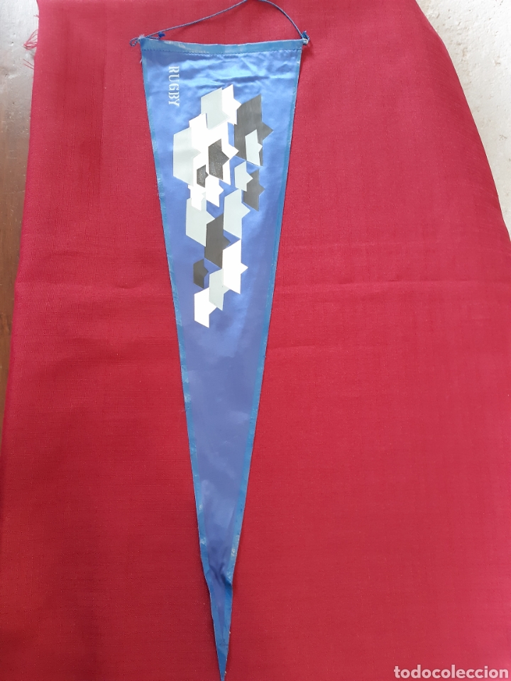 Bandierine di collezione: Banderin RUGBY, a&ntilde;os 60, medidas 17x60x60 cm