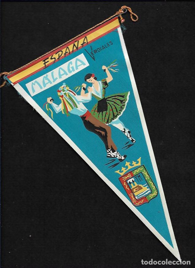 Bandierine di collezione: ANTIGUO BANDERIN DE TELA - MALAGA - VERDIALES