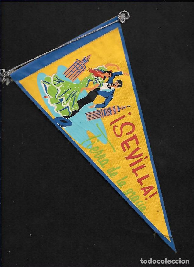 Bandierine di collezione: ANTIGUO BANDERIN DE TELA - SEVILLA - TIERRA DE LA GRACIA