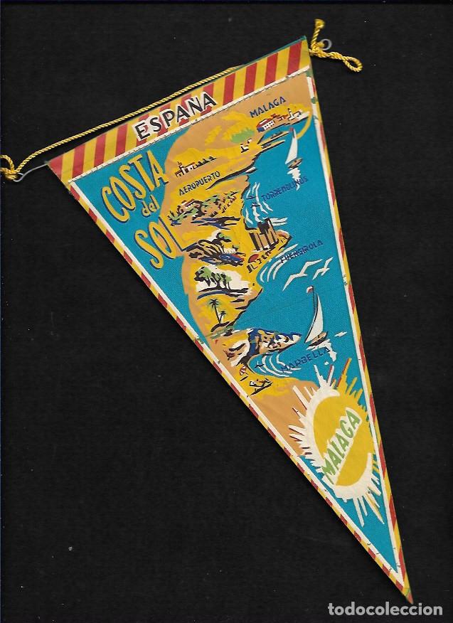 Bandierine di collezione: ANTIGUO BANDERIN DE TELA - MALAGA - COSTA DEL SOL
