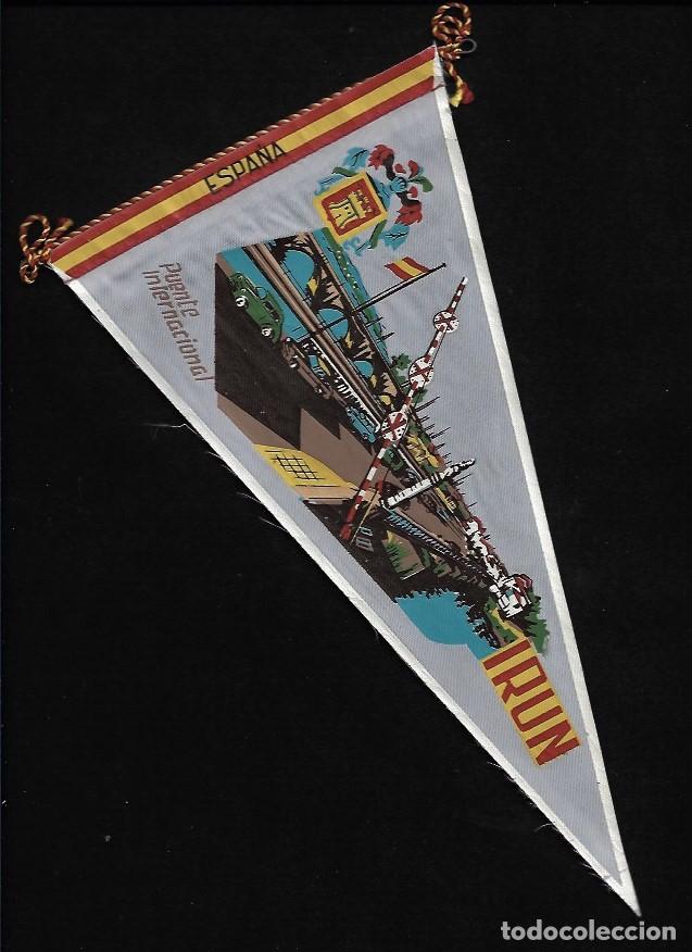 Bandierine di collezione: ANTIGUO BANDERIN DE TELA - IRUN - PUENTE INTERNACIONAL