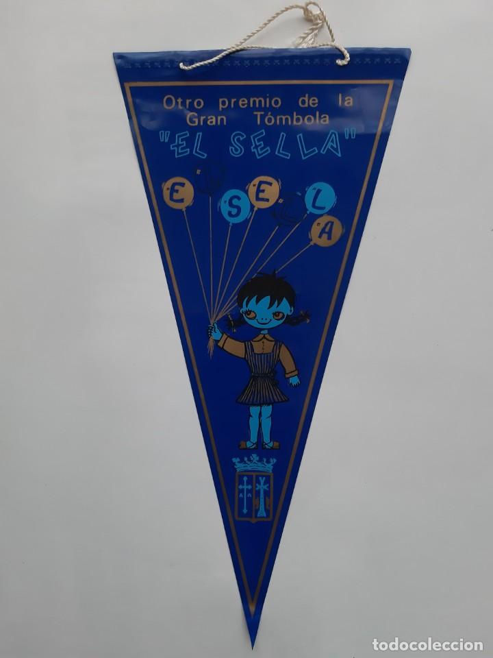 Bandierine di collezione: ANTIGUO BANDERIN PREMIO GRAN TOMBOLA EL SELLA ASTURIAS RV