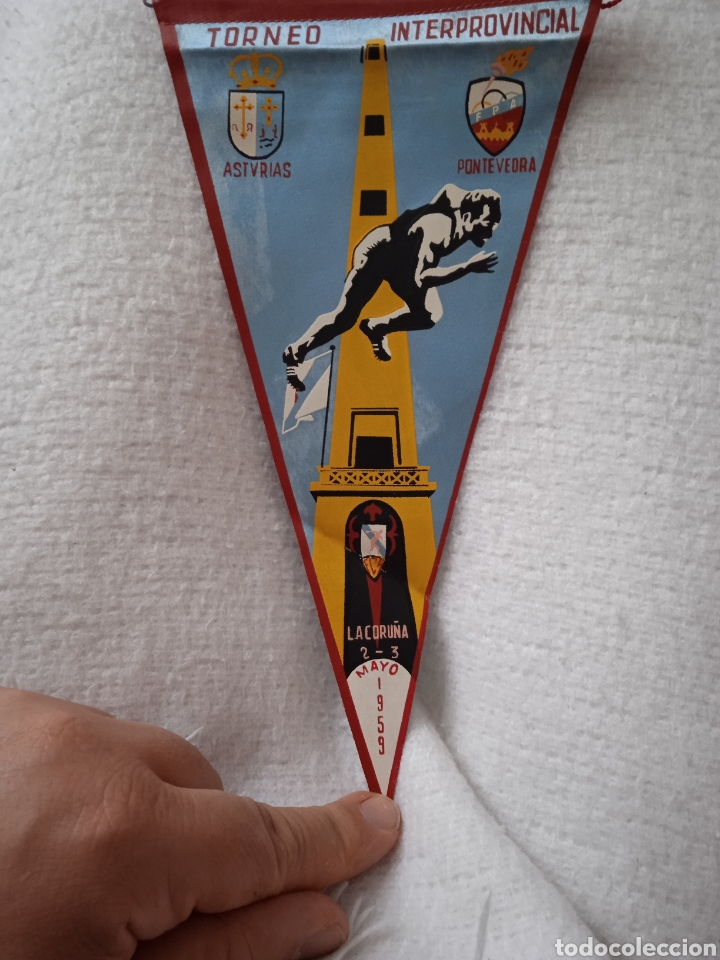 Banderines de colecci&oacute;n: TORNEO INTERPROVINCIAL LA CORU&Ntilde;A 1959 - Foto 1