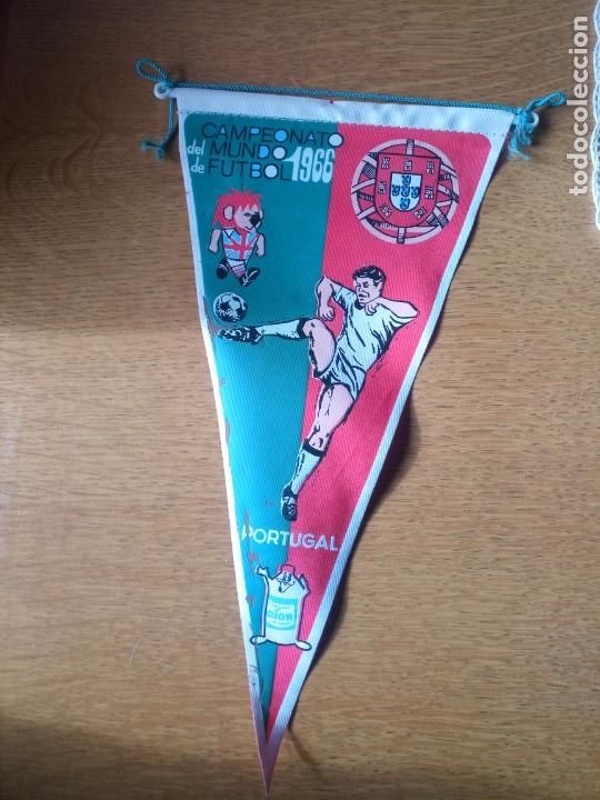 Bandierine di collezione: Antiguo bander&iacute;n f&uacute;tbol campeonato del mundo 1966 Gior