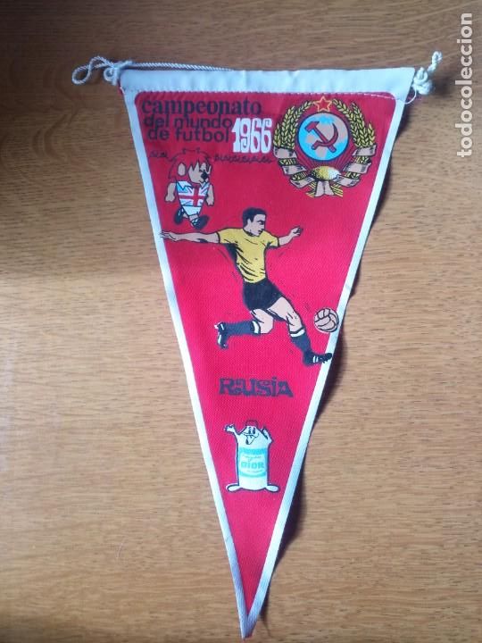 Bandierine di collezione: Antiguo bander&iacute;n f&uacute;tbol campeonato del mundo 1966 Gior
