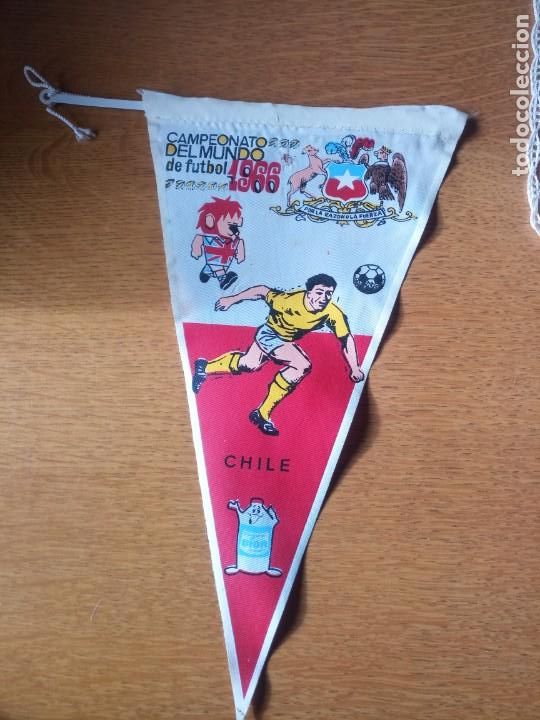 Bandierine di collezione: Antiguo bander&iacute;n f&uacute;tbol campeonato del mundo 1966 Gior