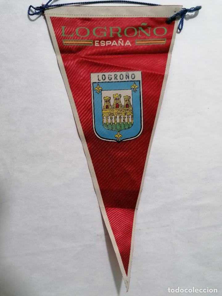 Bandierine di collezione: BANDERIN LOGRO&Ntilde;O, MEDIDAS 27 X 14 CM