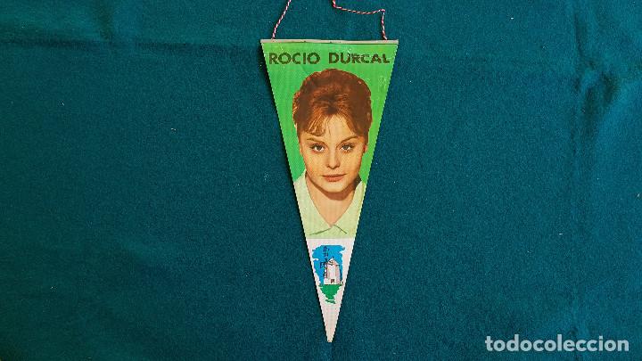 Galhardetes de cole&ccedil;&atilde;o: BANDERIN DE ROCIO DURCAL (1963) CON AUTORIZACION EXCLUSIVA DE EPOCA FILMS - RW