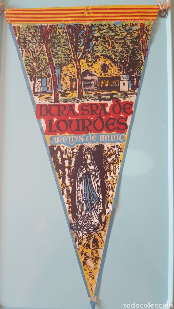 Galhardetes de cole&ccedil;&atilde;o: Bander&iacute;n NUESTRA SE&Ntilde;ORA DE LOURDES. ARENYS DE MUNT.