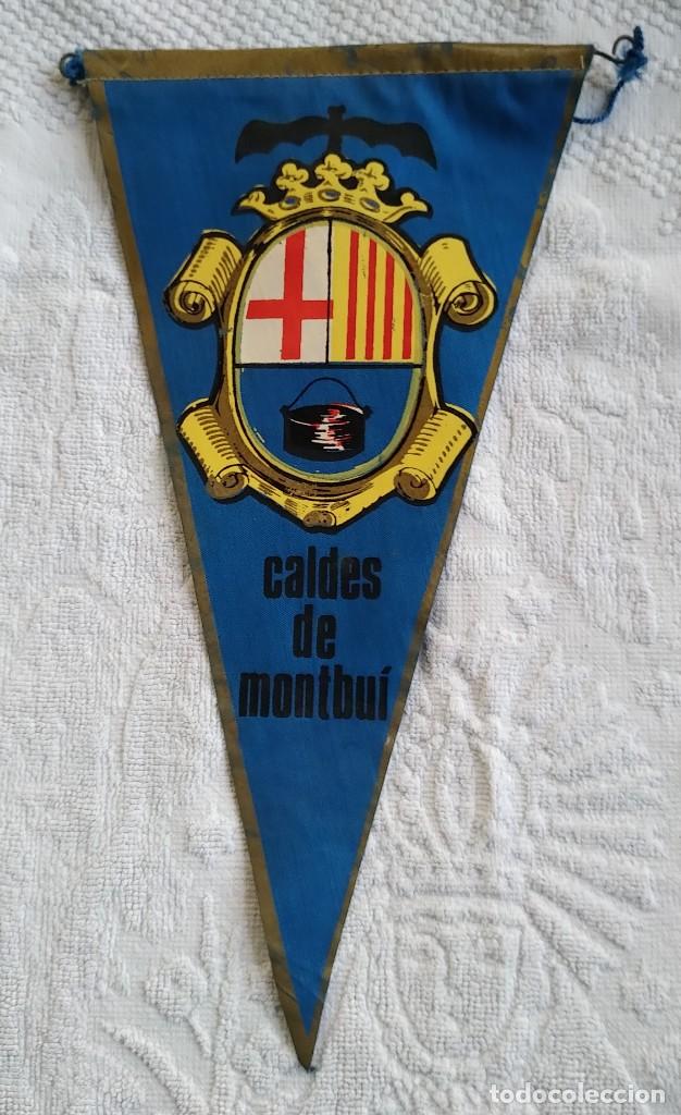 Bandierine di collezione: BANDERIN CALDES DE MONTBU&Iacute;. A&Ntilde;OS 60. BUEN ESTADO