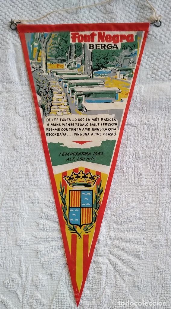 Bandierine di collezione: BANDERIN FONT NEGRA. BERGA. A&Ntilde;OS 60. MUY BUEN ESTADO