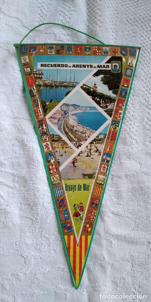 Sammlung von Wimpeln: BANDERIN. ARENYS DE MAR. PLASTIFICADO. A&Ntilde;OS 60. BUEN ESTADO